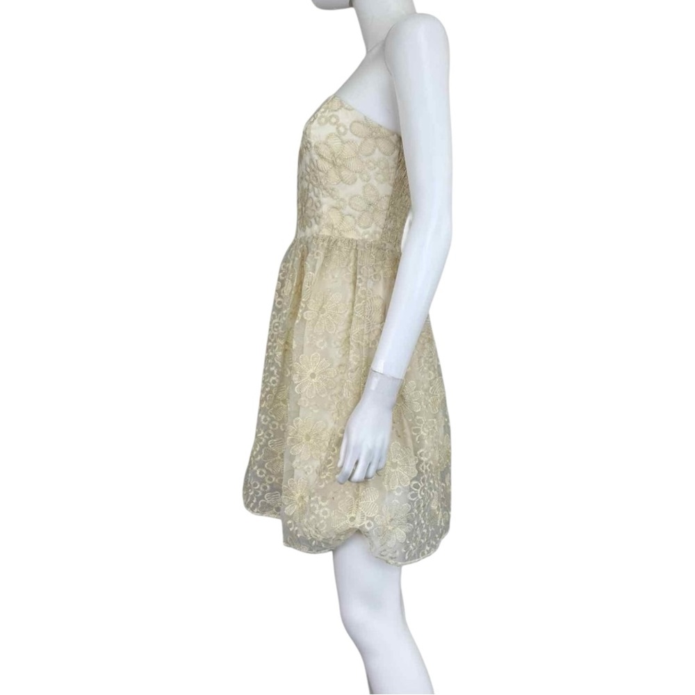 Flora Bea NYC NWT Beige Rosalie Lace Dress Size M C0584 - Picture 2 of 11
